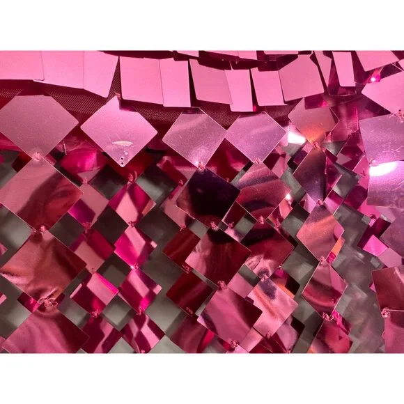 Jonathan Simkhai Pink Sequin Midi Skirt - Picture 4 of 16